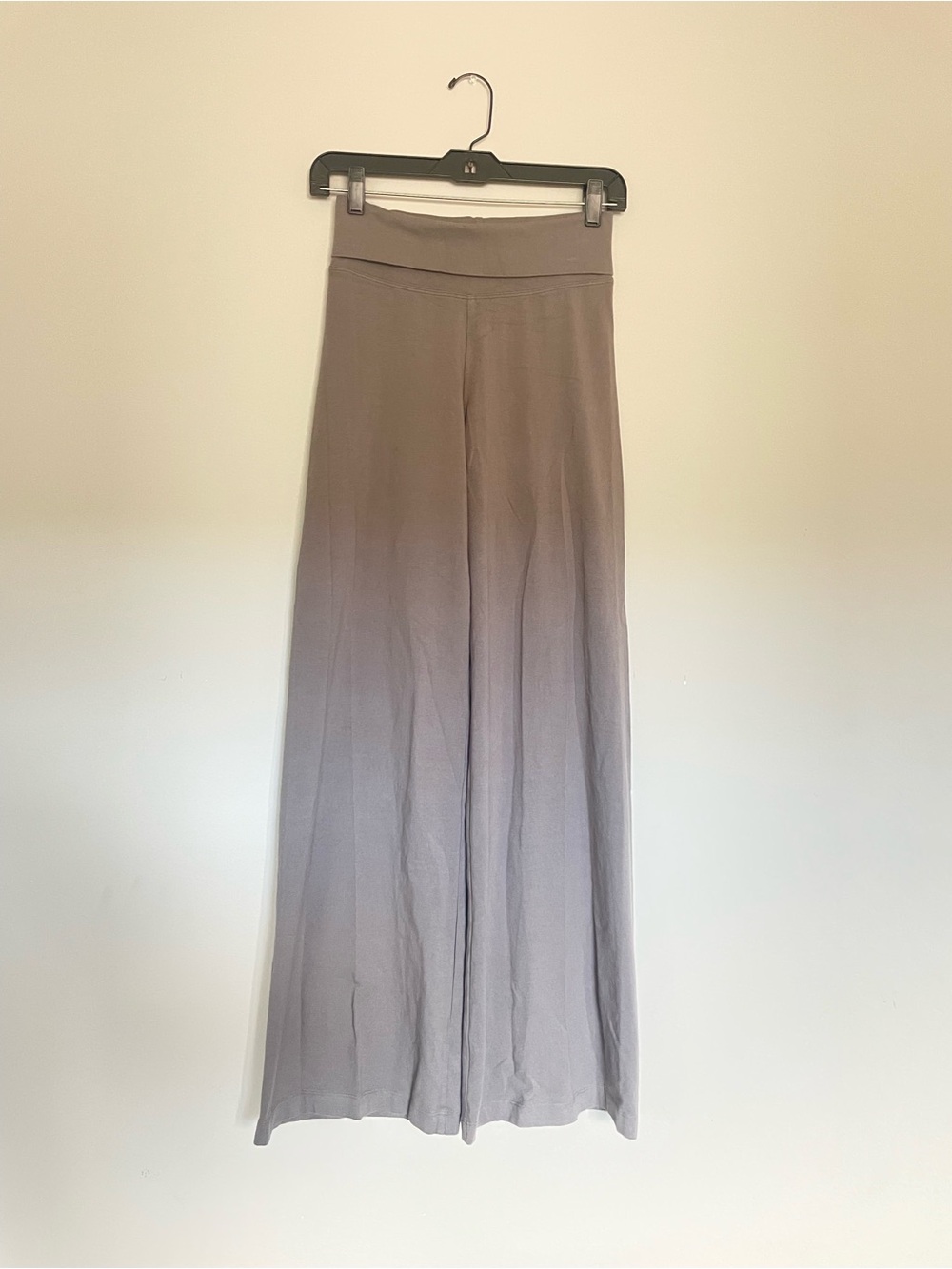 Hard Tail Wide-Leg High-Rise Pants in Light Taupe